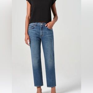 Agolde Men's Dark Blue Straight Jeans